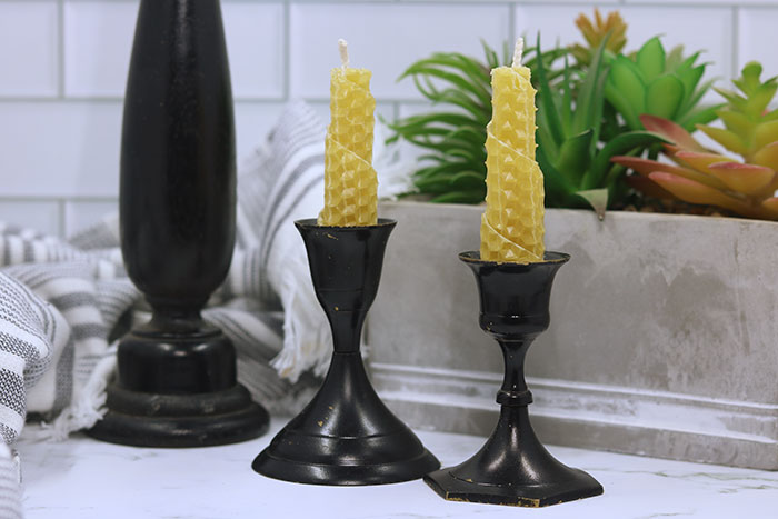 How to Make Beeswax Sheet Candles With Essential Oils - Everything Pretty